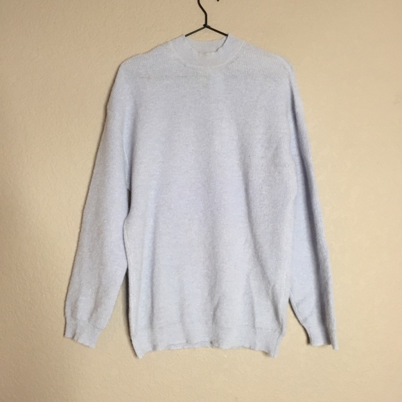 Nanushka Baby Blue Mock Turtleneck Sweater XS